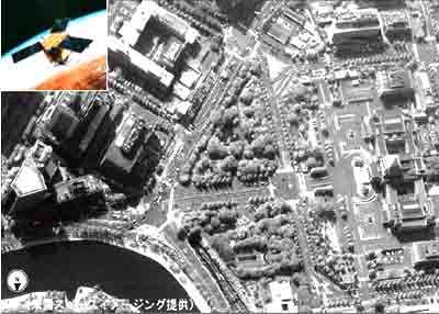 人工衛星の画像